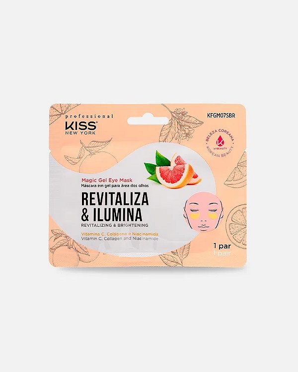 Máscara para Olhos Magic Gel Kiss New York: Revitalize e Ilumine seu olhar