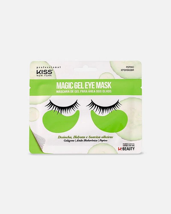 Máscara para Olhos Magic Gel Kiss New York: Diga adeus às olheiras e inchaço
