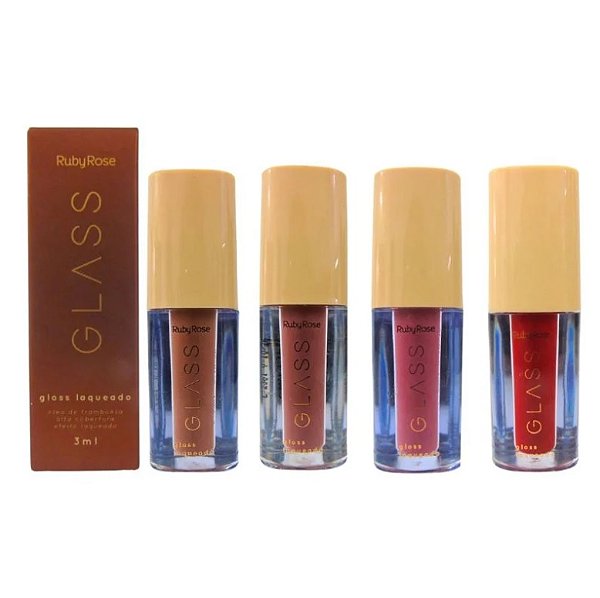 Gloss Laqueado Glass Ruby Rose: Brilho Labial Efeito Espelhado com Óleo de Framboesa