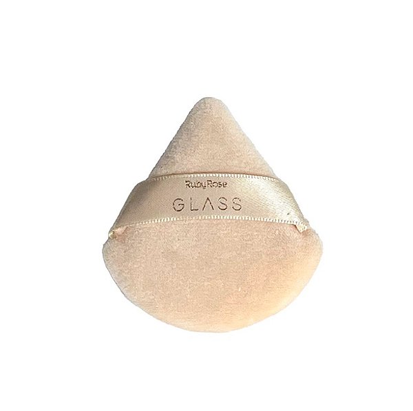 Esponja de Pó Powder Puff Glass Ruby Rose: Aplicação Uniforme e Efeito Aveludado