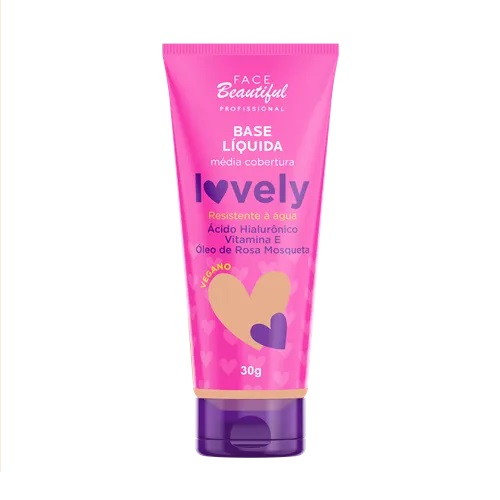 Base Líquida Lovely Face Beautiful: A Beleza Natural da Sua Pele Realçada