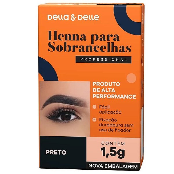 Henna Preta 1,5g: Sobrancelhas Marcantes e Preenchidas