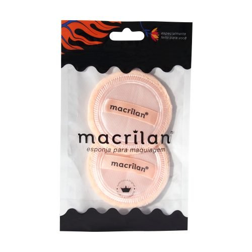Kit EJ1-5 com 2 Esponjas Redondas Macrilan: Perfeição e Efeito Airbrush para sua Maquiagem