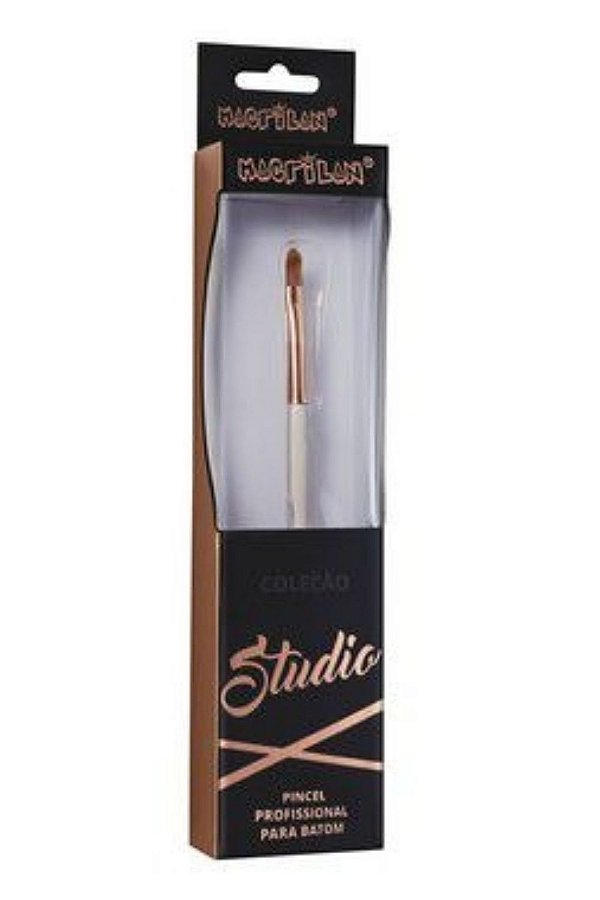 Pincel E08 Studio Macrilan: Acabamento Profissional para Seus Lábios