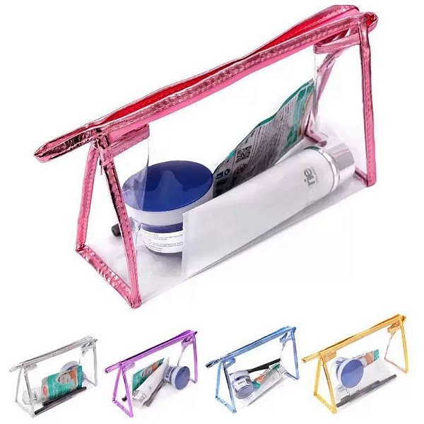 Necessaire Transparente: Organize Maquiagem, Acessórios e muito mais com Praticidade