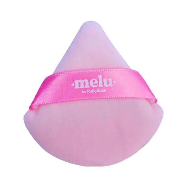 Ruby Rose Esponja de Maquiagem Fluffy Puff Melu RRS01: Aplicação Suave e Efeito Natural para Pó Solto e Compacto