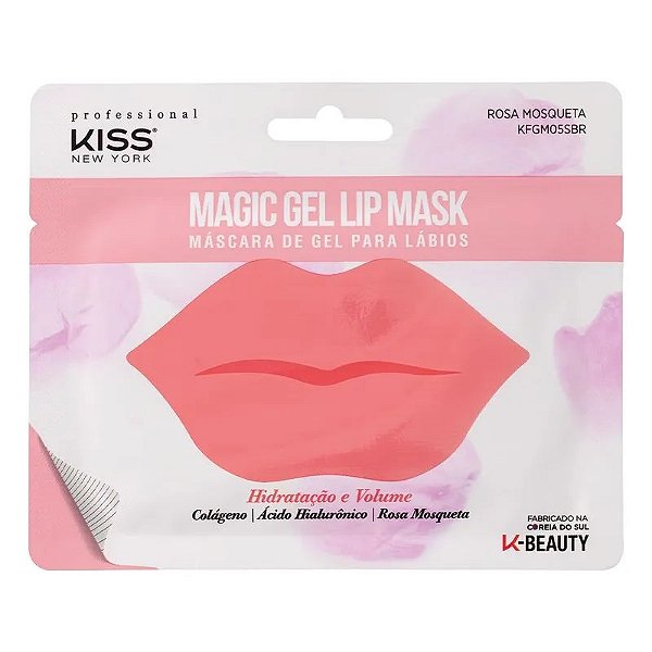Máscara para Lábios Magic Gel - Kiss New York: Hidratação Profunda, Nutrição e Lábios Macios e Repulpados