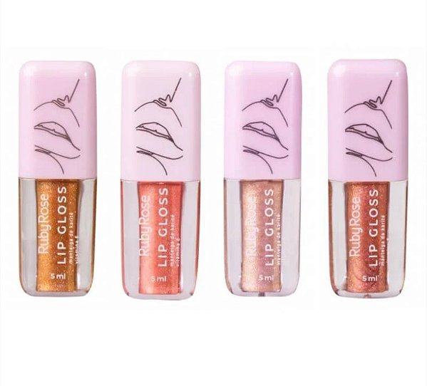LIP GLOSS RUBY ROSE: Brilho intenso e hidratação para seus lábios!
