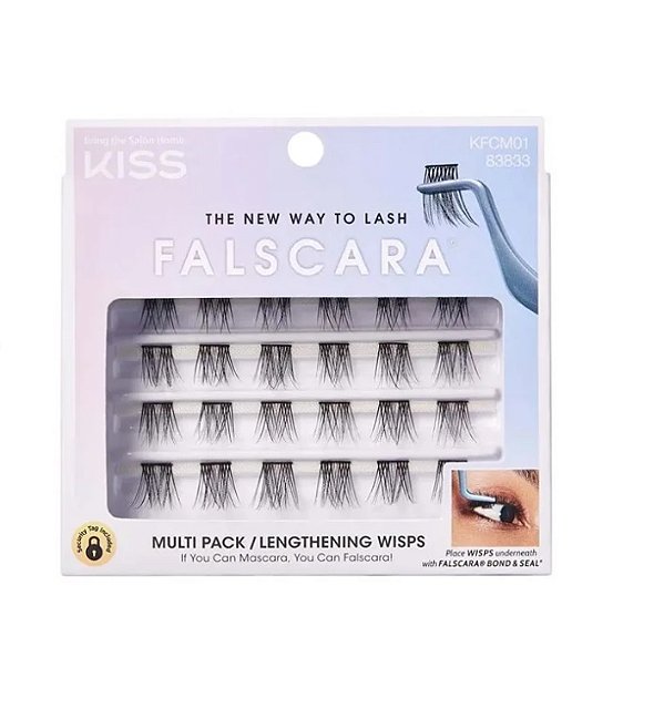 Cílios Postiços Individuais Falscara Kiss New York: Realce o seu olhar com cílios naturais e volumosos