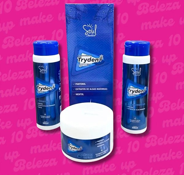 Kit Capilar Cheirinho De Trident - Soul Cosméticos: Cabelos Limpos, Hidratados E Perfumados Com Fragrância Refrescante