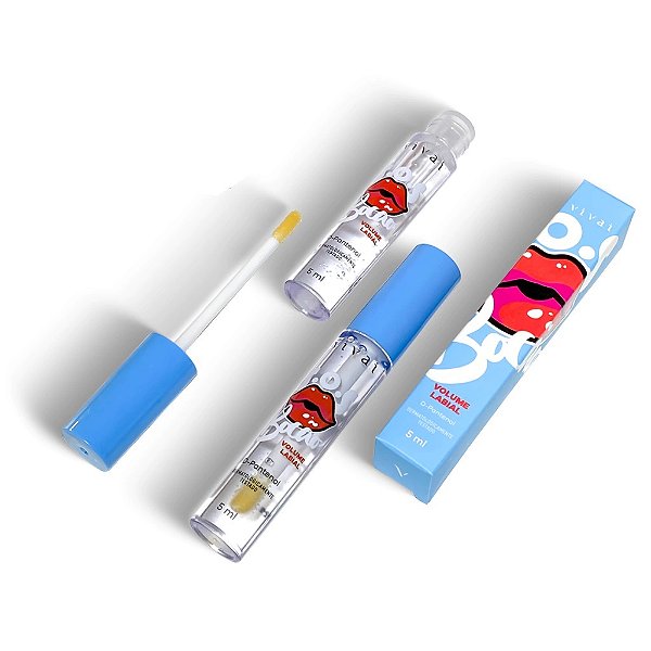 Gloss SOS Bocão Volume Labial 5ml - Vivai: Labios Mais Volumosos, Hidratados e Brilhantes em Um Só Produto