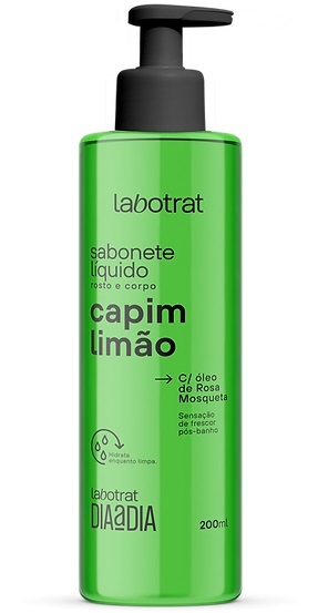 Sabonete Líquido Capim Limão Dia a Dia Labotrat: Frescor e Vitalidade para Sua Pele