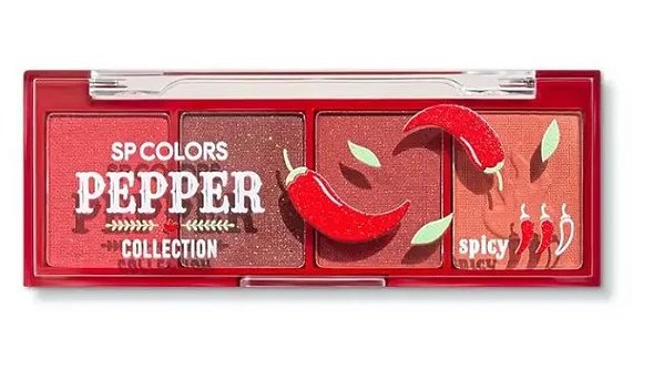 Paleta de Sombras Pepper Spicy SP Colors: Cores Vibrantes e Intensas para Olhos Irresistíveis