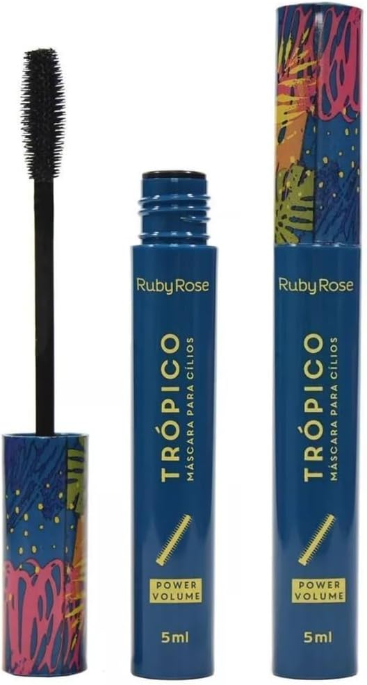 Máscara para Cílios Tropico Power Volume Ruby Rose – Volume Extremo e Aplicação Natural
