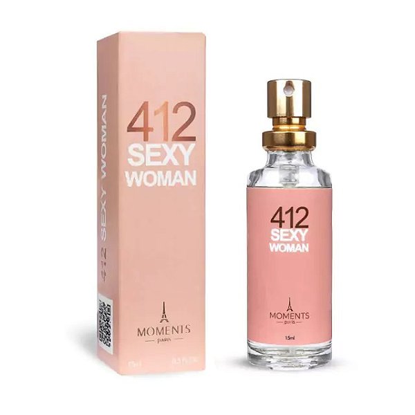 Perfume 412 Sexy Woman 15ml - Moments Paris, Inspirado no 212 Sexy da Carolina Herrera