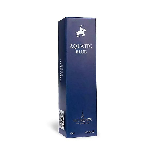 Perfume Aquatic Blue 15ml - Moments Paris, Inspirado no Polo Blue da Ralph Lauren