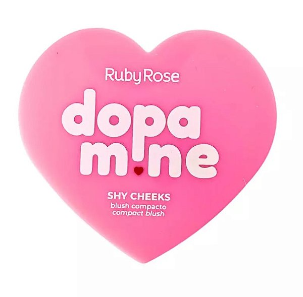Blush Dopamine Shy Cheeks Ruby Rose - Acabamento Natural e Efeito Luminoso