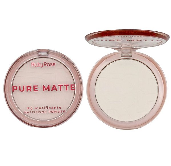 Pó Matificante Pure Matte Ruby Rose 6,5g - Controle de Oleosidade e Acabamento Natural