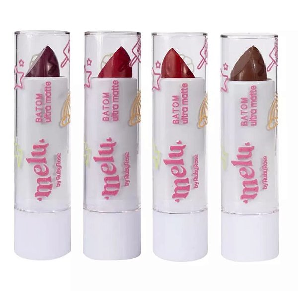 Batom em Bala Ultra Matte Melu - Alta Pigmentação e Longa Duração