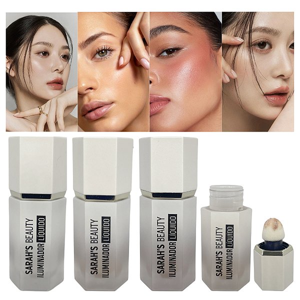 Iluminador Líquido Sarah’s Beauty – Pele Radiante e Luminosa com Longa Duração