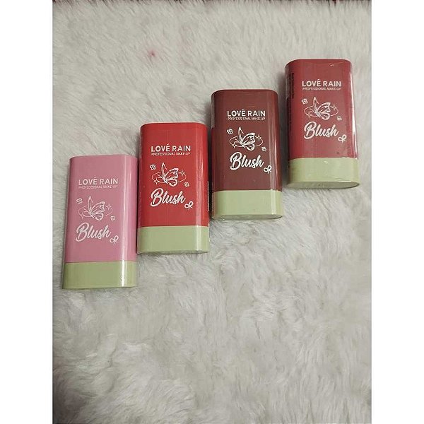 Blush em Bastão Lové Rain – Maquiagem Profissional com Efeito Natural e Textura Cremosa