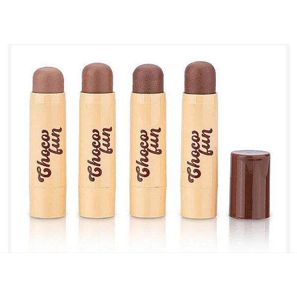 Contorno Stick Choco Fun Fenzza – Fácil Aplicação, Hidratação e Cheirinho de Chocolate
