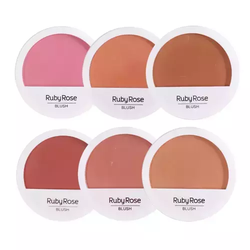 Blush Powder Ruby Rose – Acabamento Acetinado e Longa Duração