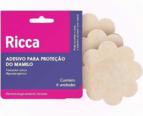 Ricca Adesivo para Proteção dos Mamilos Descartável – Conforto e Discrição para o Seu Dia a Dia