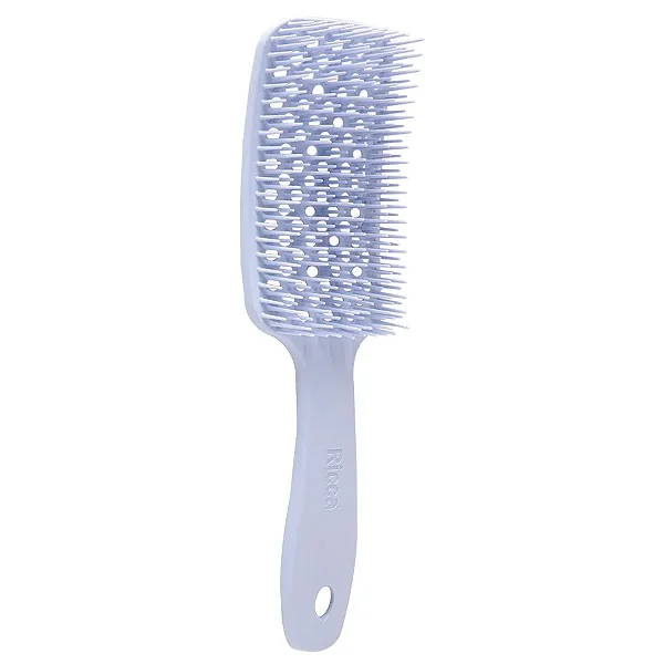 Escova Ricca Flex Candy Lavanda - Desembaraço Eficiente e Confortável para Todos os Tipos de Cabelo