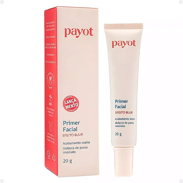Primer Facial Payot Efeito Blur 20g - Uniformiza a Pele, Controla Oleosidade e Minimiza Poros