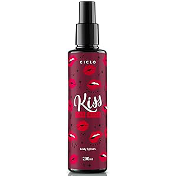 Body Splash Kiss Me More 200ml - Fragrância Sedutora com Notas de Baunilha e Madeira - Refrescante e Irresistível