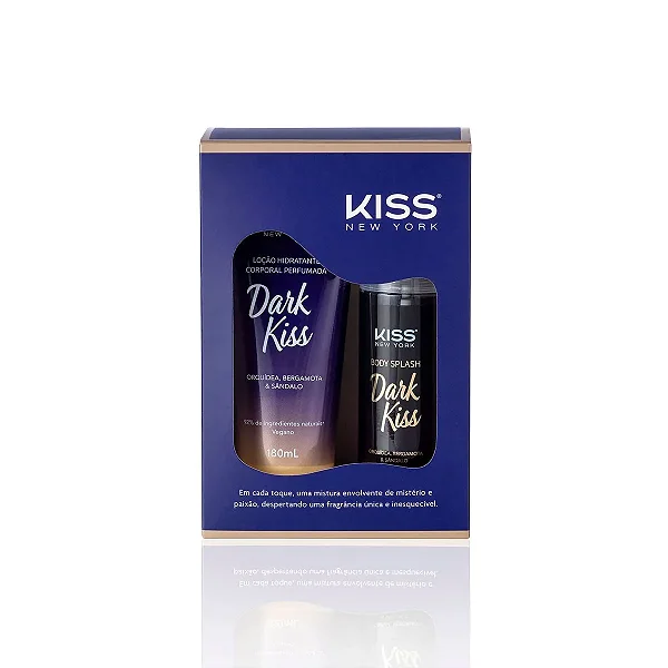 Kit Dark Kiss - Loção Corporal + Body Splash - Fragrância Floral Amadeirada e Hidratação Intensa