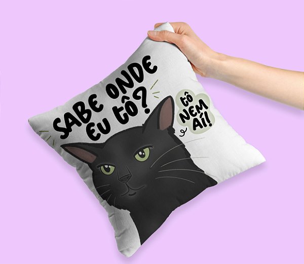 Almofada Sabe onde eu tô?
