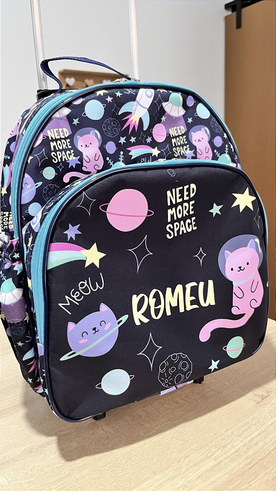 Mochila Escolar M Personalizada com rodinhas