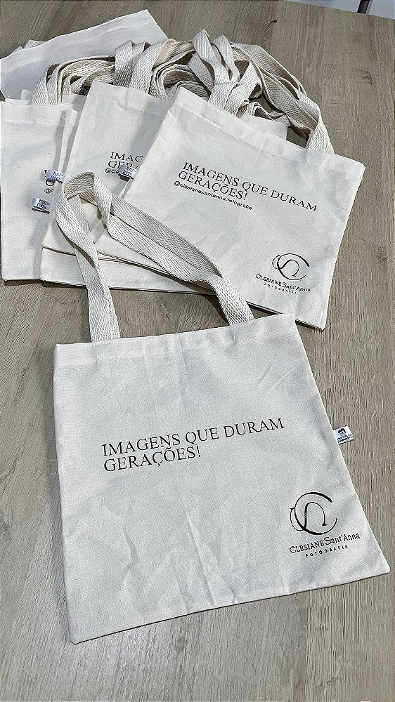 Ecobag em Algodão Cru Corporativa M (10 unidades)