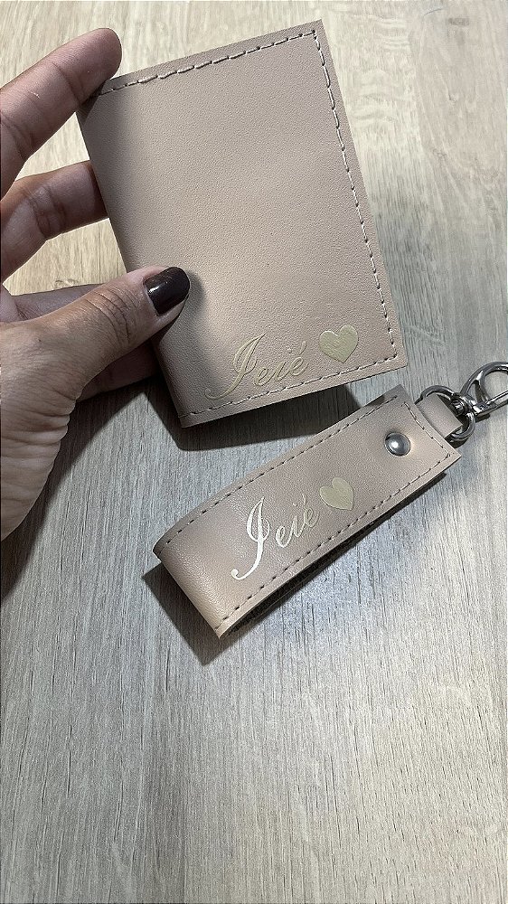 Kit Porta Cartões + Chaveiro Personalizados