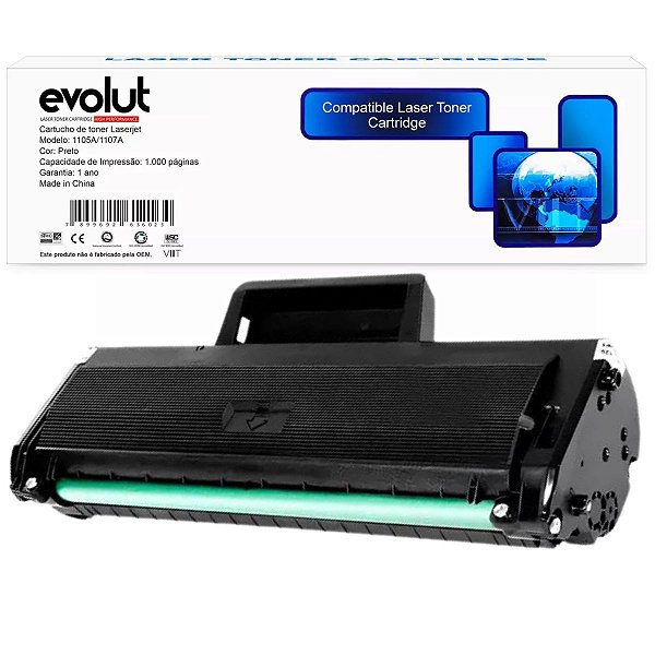 TONER COMPATIVEL 1105A/1107A C/CHIP 1K EVOLUT