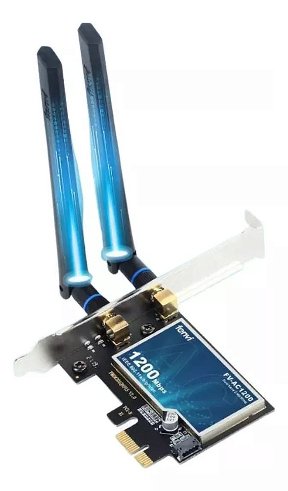 Placa de Rede Wireless PCI-E Dual-Band + Blutooth FENVI