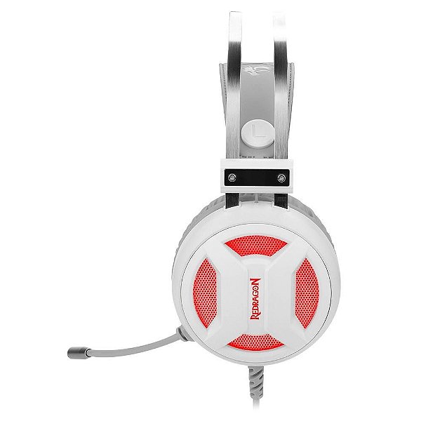 HEADSET COM MICROFONE GAMER REDRAGON MINOS BRANCO H210W