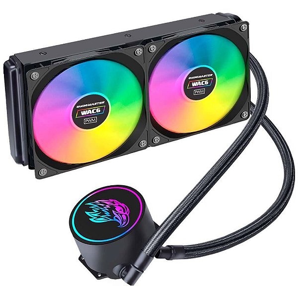 WATER COOLER WAC6 KMEX, 240MM PRETO INTELAMD LED MULTICOLOR