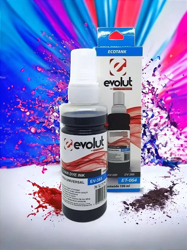 Refil Tinta Evolut Blue 100ml 664