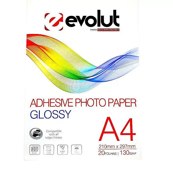 PAPEL FOTO ADESIVO 135GR / A4X20 PCT C/20