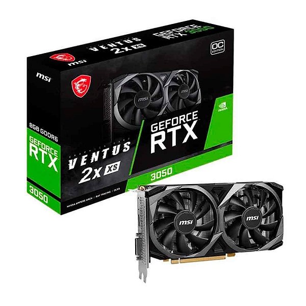 PLACA DE VIDEO MSI GEFORCE RTX 3050 VENTUS 2X OC 6GB