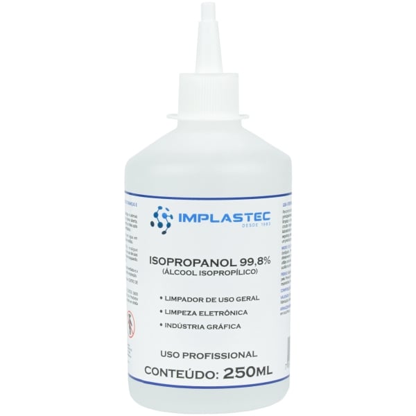 Alcool Isopropilico 250ml C/bico Aplicavel