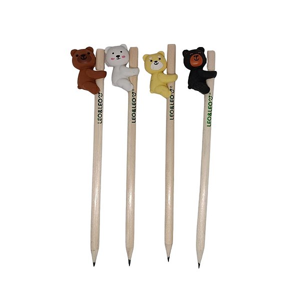 LÁPIS COM BORRACHA URSINHOS