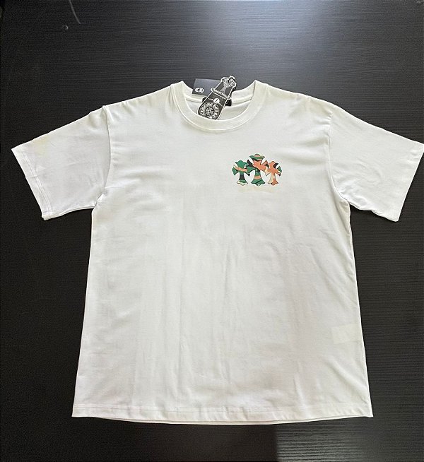 Camiseta Oversized Chrome Hearts - Branco