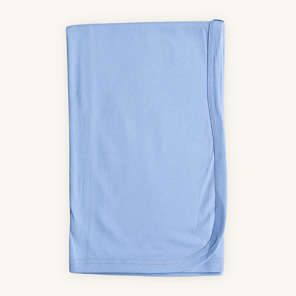 Manta de Bebê Azul Anil Suedine Premium 100% Algodão