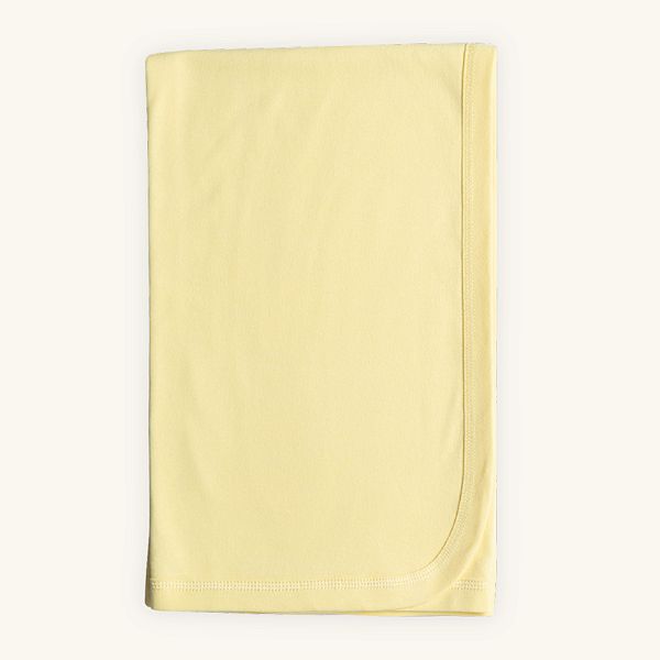 Manta de Bebê Amarela Suedine Premium 100% Algodão
