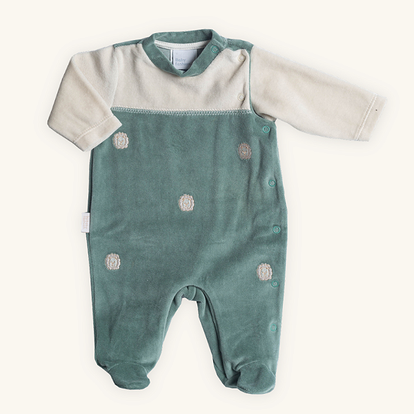 Macacão Bebê Leões Plush Premium Verde Selva