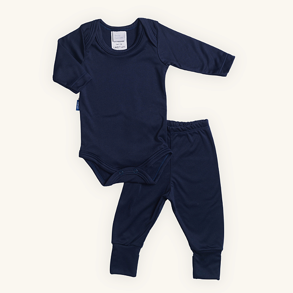 Conjunto Body com Calça Bebê Térmico Malha Premium com proteção UV